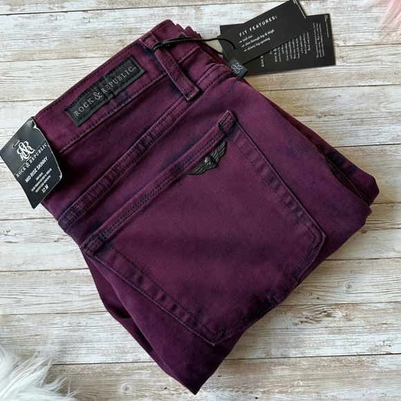 Rock & Republic Mid Rise Skinny Jeans | Live Thru This | size 12 | NWT - Picture 1 of 10